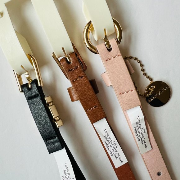 ANNE KLEIN Women's Set of 3 Designer Belts NWT Size L/XL - Picture 4 of 5
